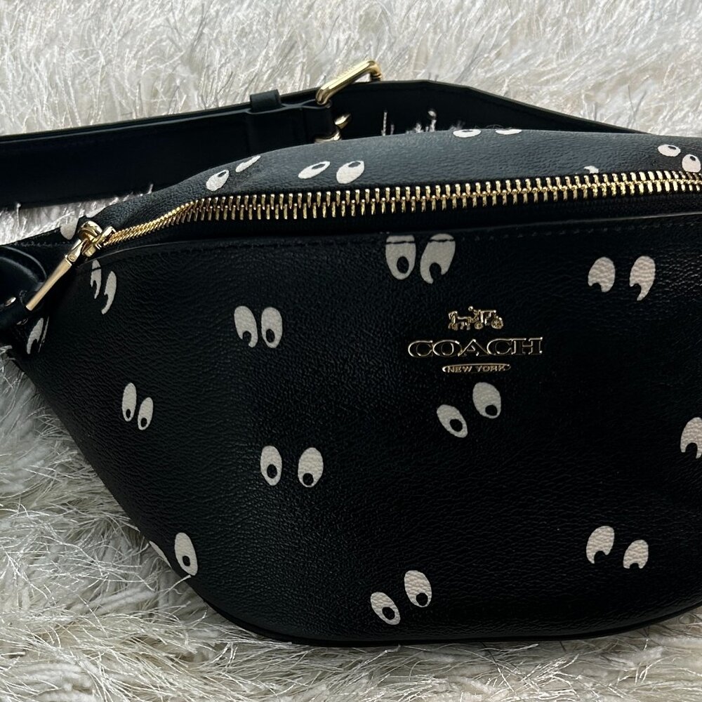 Disney X Coach Belt Bag With Snow White And The Seven Dwarfs Eyes Print F72818